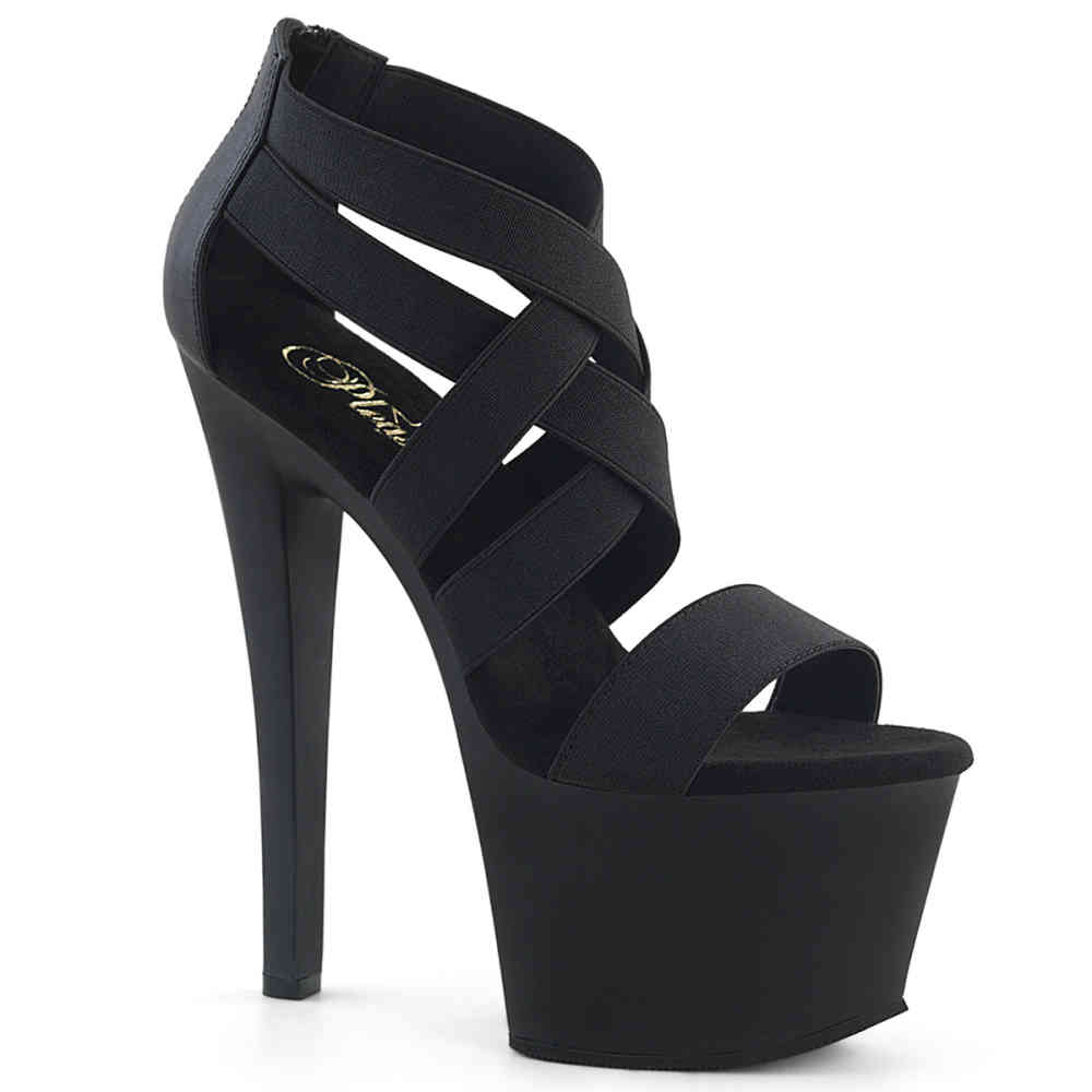 Pleaser - SKY-369 Knöchelriemen-Sandale, Poledance Schuhe - Pole dance schuhe - Schwarz